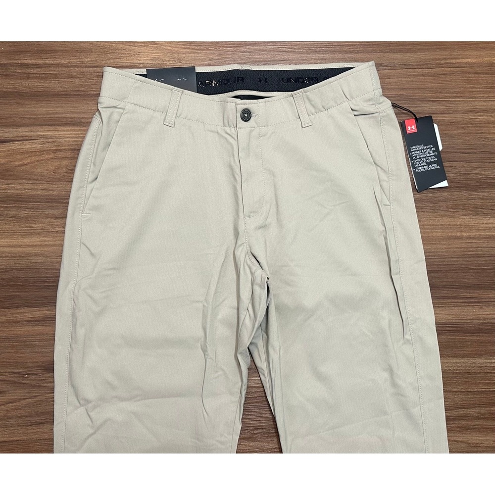 Under Armour Mens Showdown Golf Pants Khaki Tapered Leg (1309546-299) Sz 34x36 - Picture 2 of 10